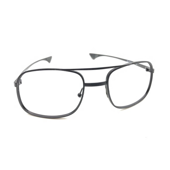 ArtCraft Matte Black Square Aviator Eyeglasses Frames 55-18 140 USA Men Women - Picture 1 of 12